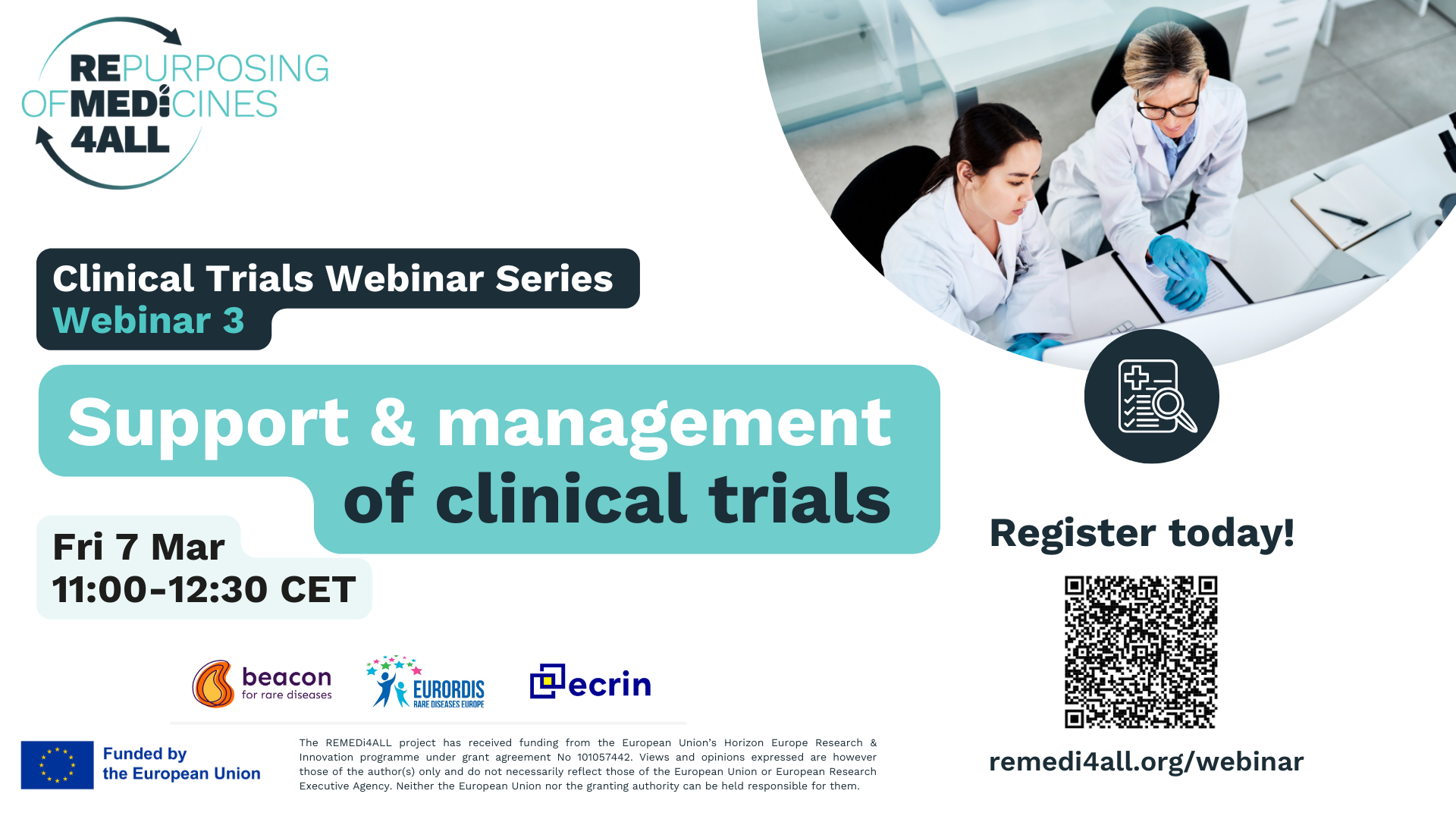 Webinar 3: Support and Management of Clinical Trials