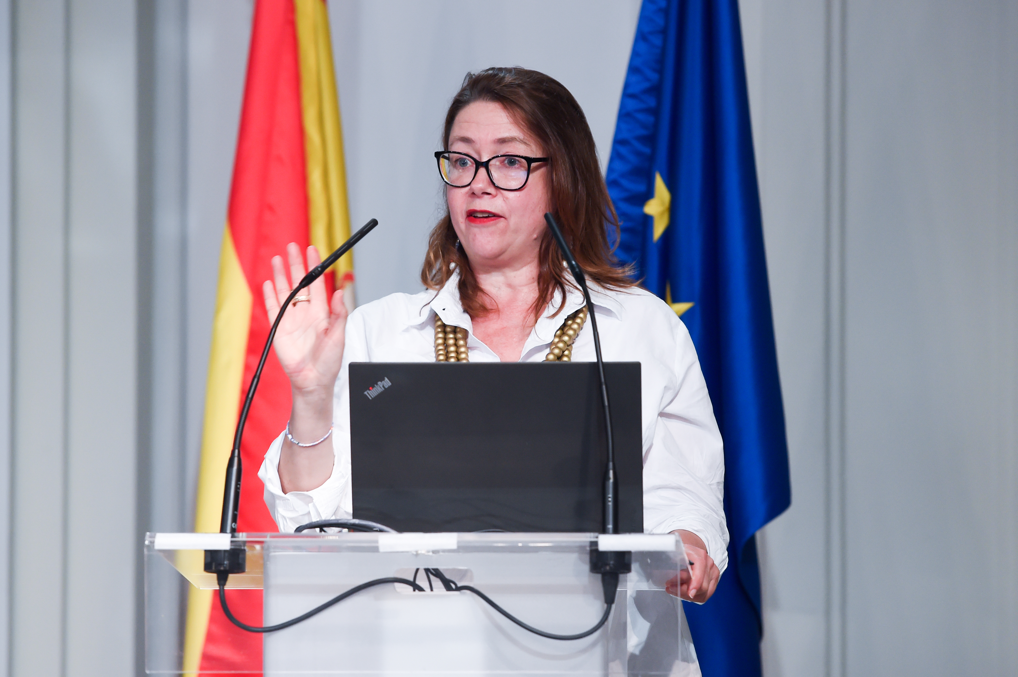 Josephine Tapper speaking