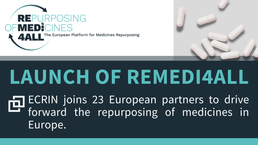 Ecrin Remedi4all lauch european drug repurposing 