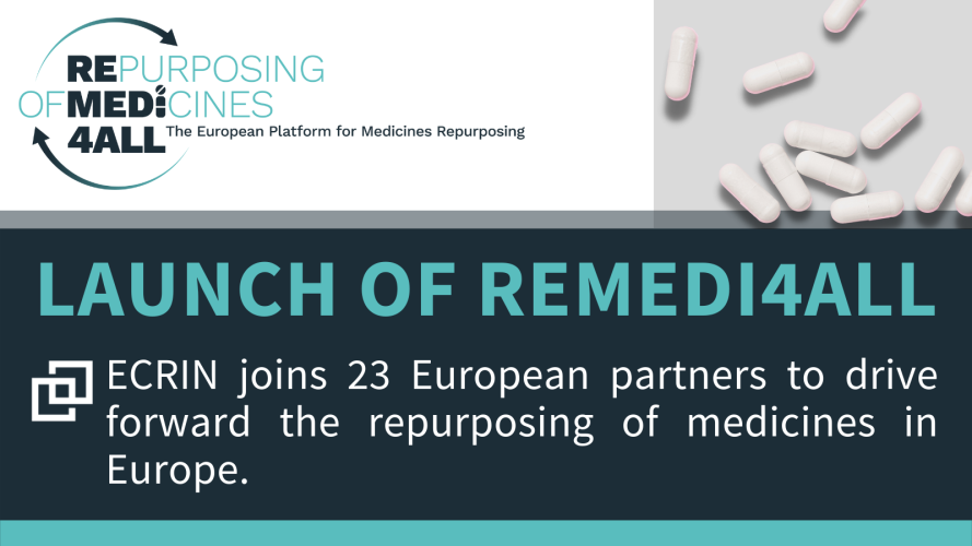 Ecrin Remedi4all lauch european drug repurposing