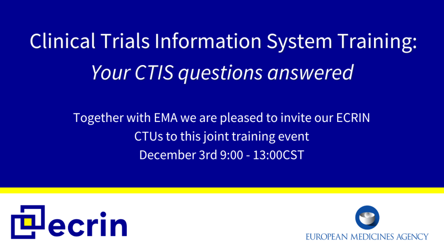 CTIS joint event EMA and ECRIN